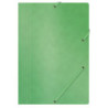 Teczka z gumką OFFICE PRODUCTS, preszpan, A4, 390gsm, 3-skrz., zielona