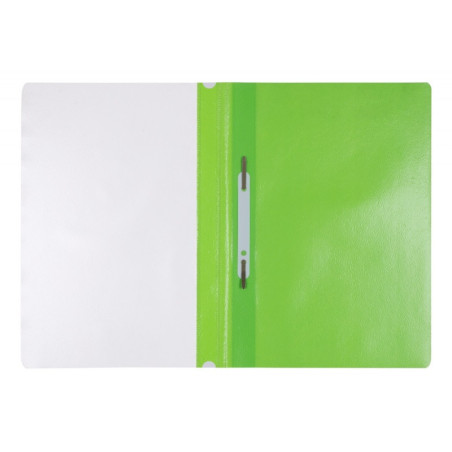 Skoroszyt OFFICE PRODUCTS, PP, A4, miękki, 100/170mikr., jasnozielony