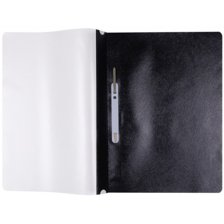 Skoroszyt OFFICE PRODUCTS, PP, A4, miękki, 100/170mikr., wpinany, czarny