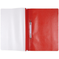 Skoroszyt OFFICE PRODUCTS, PP, A4, miękki, 100/170mikr., wpinany, czerwony