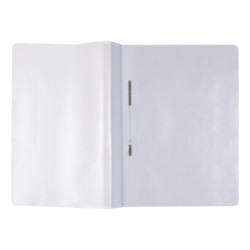 Skoroszyt OFFICE PRODUCTS, PP, A4, miękki, 100/170mikr., wpinany, biały