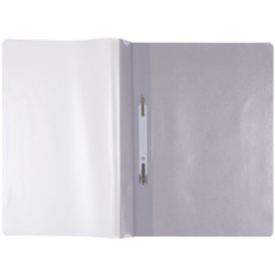 Skoroszyt OFFICE PRODUCTS, PP, A4, miękki, 100/170mikr., wpinany, szary