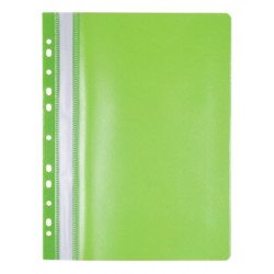 Skoroszyt OFFICE PRODUCTS, PP, A4, miękki, 100/170mikr., wpinany, jasnozielony