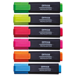Zakreślacz fluorescencyjny OFFICE PRODUCTS, 1-5mm (linia), niebieski