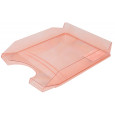 Szufladka na biurko OFFICE PRODUCTS, polistyren, A4, transparentna czerwona