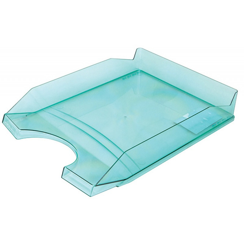 Szufladka na biurko OFFICE PRODUCTS, polistyren, A4, transparentna zielona