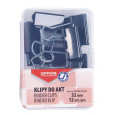 Klipy do dokumentów OFFICE PRODUCTS, 32mm, 12szt., w pudełku, czarne