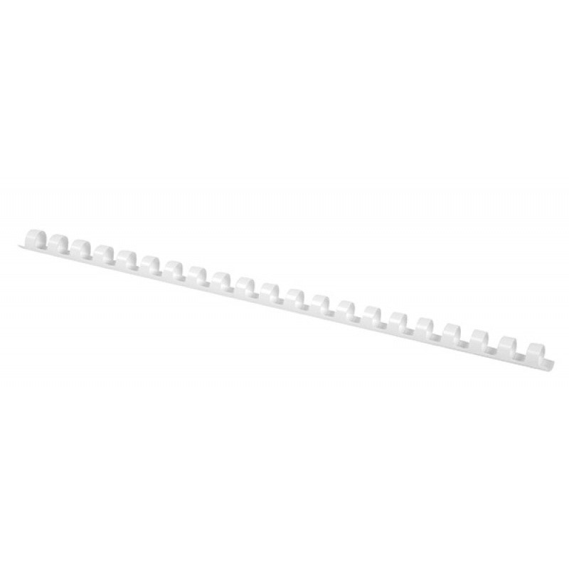 Grzbiety do bindowania OFFICE PRODUCTS, A4, 12mm (95 kartek), 100 szt., białe