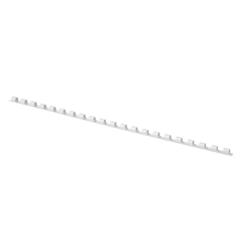 Grzbiety do bindowania OFFICE PRODUCTS, A4, 6mm (25 kartek), 100 szt., białe