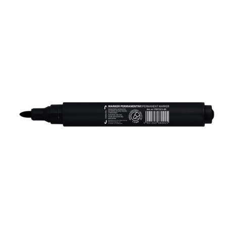 Marker permanentny OFFICE PRODUCTS, okrągły, 1-3mm (linia), czarny