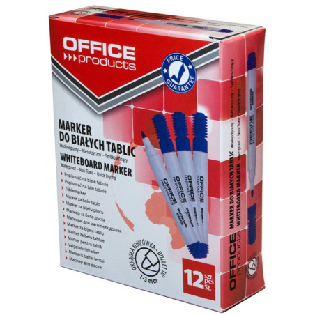 Marker do tablic OFFICE PRODUCTS, okrągły, 1-3mm (linia), niebieski