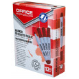 Marker do tablic OFFICE PRODUCTS, okrągły, 1-3mm (linia), czerwony