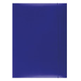 Teczka z gumką OFFICE PRODUCTS, karton, A4, 300gsm, 3-skrz., niebieska