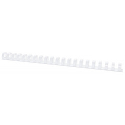 Grzbiety do bindowania OFFICE PRODUCTS, A4, 19mm (165 kartek), 100 szt., białe