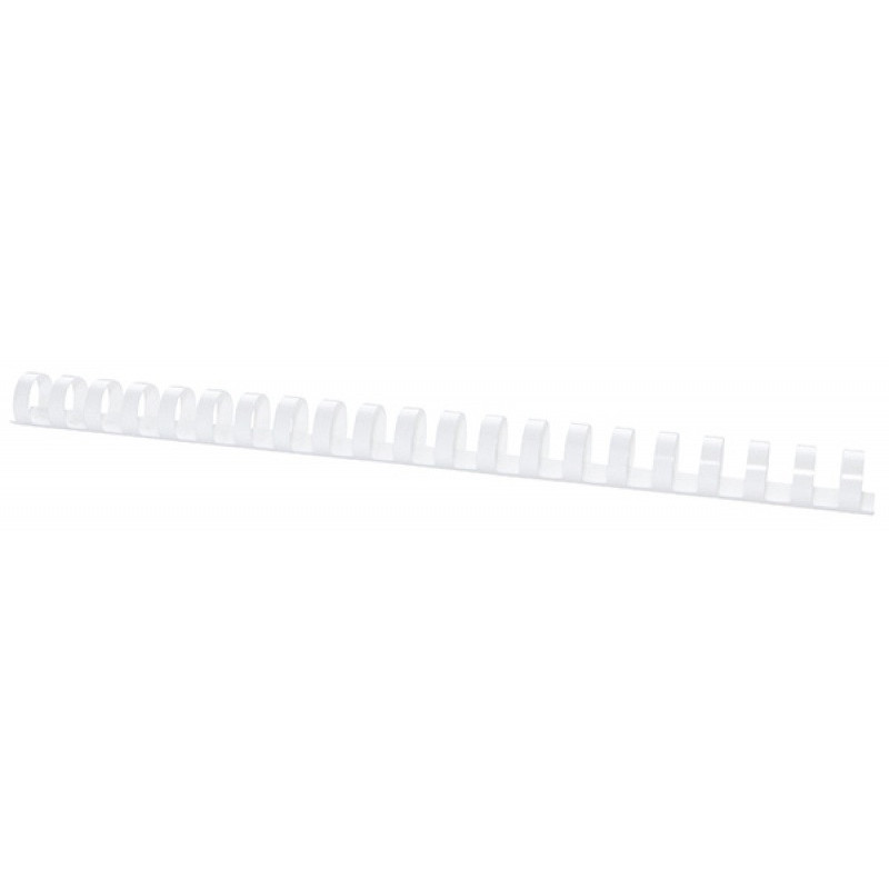 Grzbiety do bindowania OFFICE PRODUCTS, A4, 19mm (165 kartek), 100 szt., białe