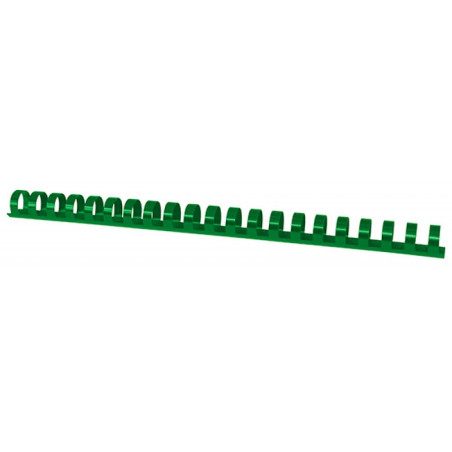 Grzbiety do bindowania OFFICE PRODUCTS, A4, 19mm (165 kartek), 100 szt., zielone