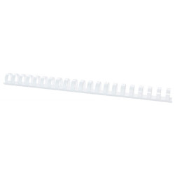 Grzbiety do bindowania OFFICE PRODUCTS, A4, 22mm (210 kartek), 50 szt., białe