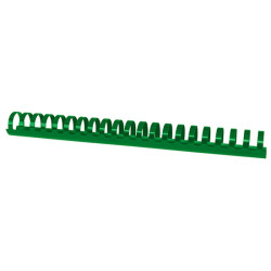 Grzbiety do bindowania OFFICE PRODUCTS, A4, 28,5mm (270 kartek), 50 szt., zielone