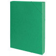 Teczka z gumką przestrz. OFFICE PRODUCTS, preszpan, A4/40, 450gsm, zielona