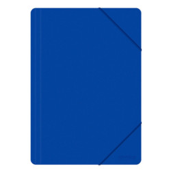 Teczka z gumką OFFICE PRODUCTS, A4, PP, 500mikr., 3-skrz., niebieska