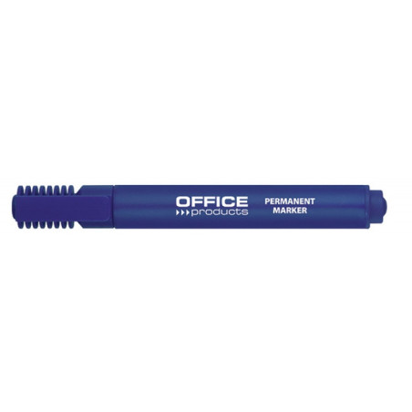 Marker permanentny OFFICE PRODUCTS, ścięty, 1-5mm (linia), niebieski