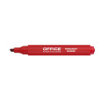 Marker permanentny OFFICE PRODUCTS, ścięty, 1-5mm (linia), czerwony