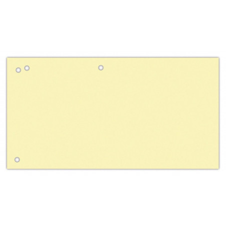 Przekładki OFFICE PRODUCTS, karton, 1/3 A4, 240x105mm, 100szt., żółte