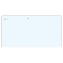 Przekładki OFFICE PRODUCTS, karton, 1/3 A4, 240x105mm, 100szt., białe