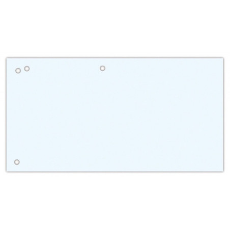 Przekładki OFFICE PRODUCTS, karton, 1/3 A4, 240x105mm, 100szt., białe