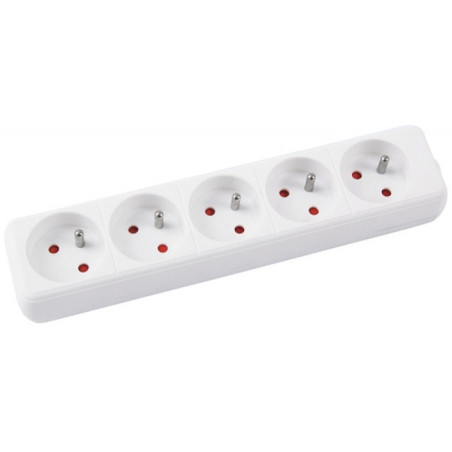 Przedłużacz OFFICE PRODUCTS, 5 gniazd, 3m, z uziemieniem, biały