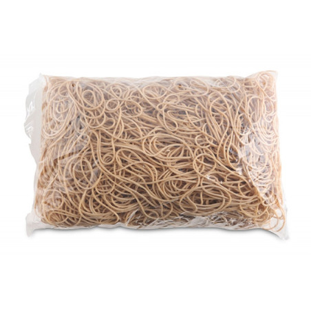 Gumki recepturki OFFICE PRODUCTS, średnica 100mm, 1,5x1,5mm, 60% kauczuku, 1000g, zgrzewka, naturalne