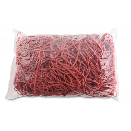 Gumki recepturki OFFICE PRODUCTS, średnica 130mm, 1,5x3mm, 60% kauczuku, 1000g, zgrzewka, czerwone