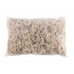 Gumki recepturki OFFICE PRODUCTS, średnica 25mm, 1,5x1,5mm, 60% kauczuku, 1000g, zgrzewka, białe