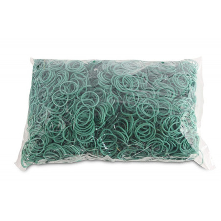 Gumki recepturki OFFICE PRODUCTS, średnica 25mm, 1,5x1,5mm, 60% kauczuku, 1000g, zgrzewka, zielone